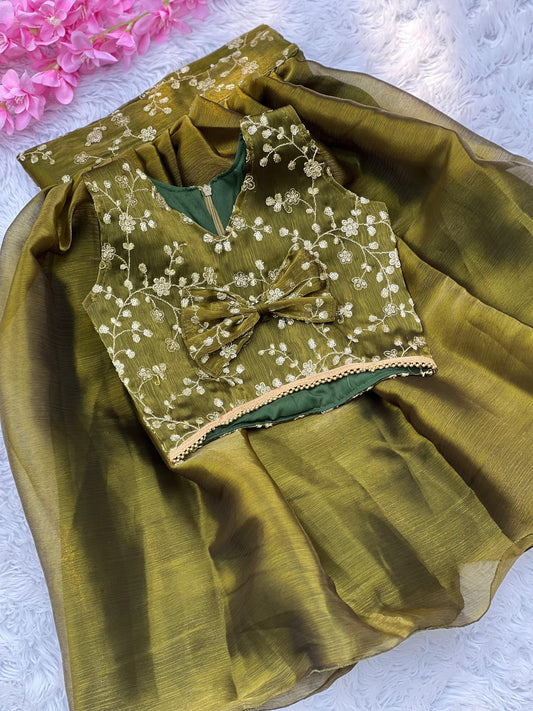 Premium Zimmy-Silk Beautiful Embroidery Lehengha and top