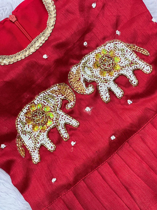 Charming Satin Bangalore Fabric Lehengha With Top