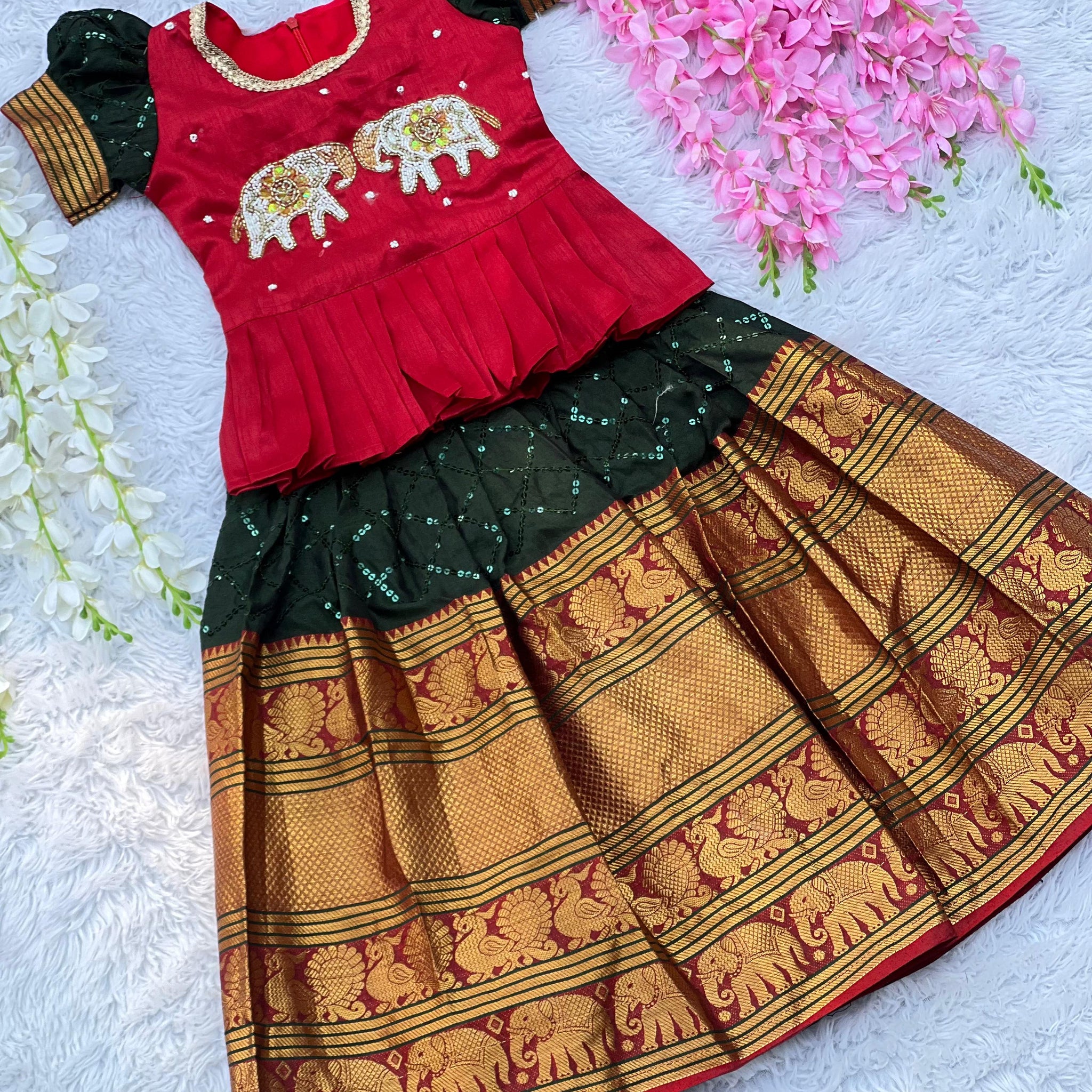 Charming Satin Bangalore Fabric Lehengha With Top